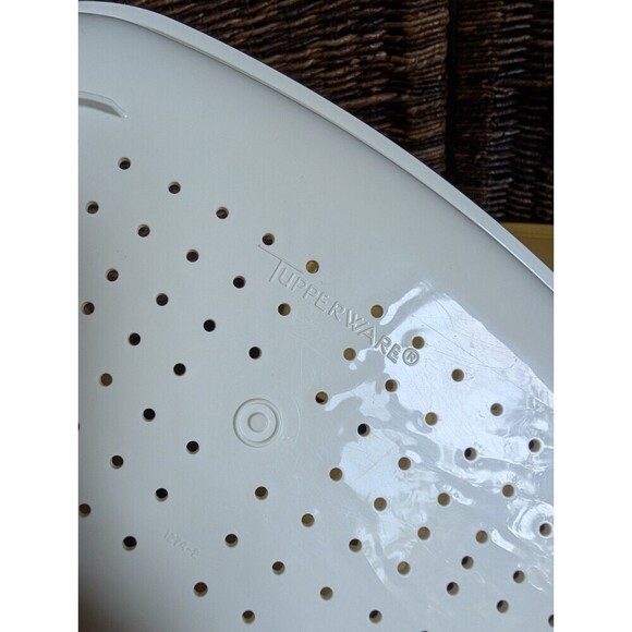 Tupperware Microwave Vegetable Steamer 3 Piece Harvest Gold Vintage - Picture 4 of 9